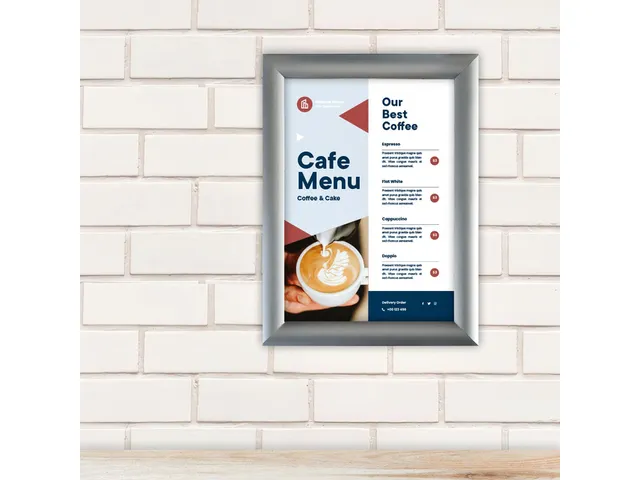 Porte-affiche clipsable Europel A5 25mm