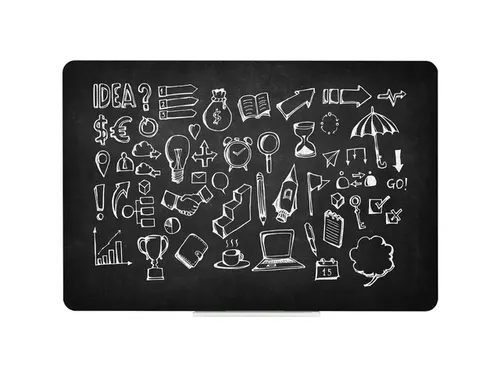 Krijtbord Naga 45x57cm zwart magnetisch zonder frame