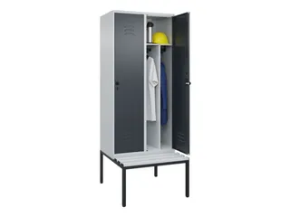locker voor scheiding van kleding,HxBxD 2120x800x815mm,2vak - 3
