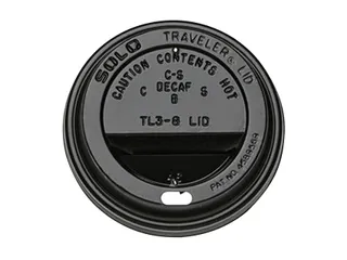 Bekerdeksel IEZZY Ø80mm zwart 100 stuks - 1