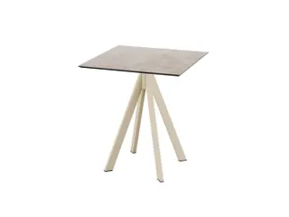 bistrotafel,HxBxD 730x700x700mm,rechthoekig,4voeten zandkleuren - 1