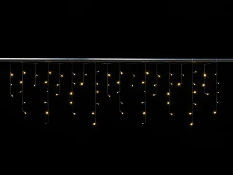 Cascade Light LED - 2 x 0,6m - 72 Warm Witte Lampen - Transparant DRA