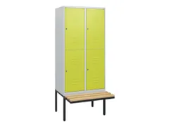 Dubbeldekse dekenkist,HxBxD 1950x800x815mm,2x2vak.,vak B 400mm