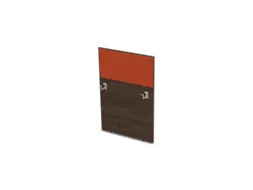 baliepaneel bureau aanbouw rechts 800mm NV bruin hickory BN3012-oranje