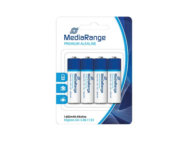 Mediarange Premium Mignon Batterijen 4-Pack L06 Alkaline Aa 1,5V