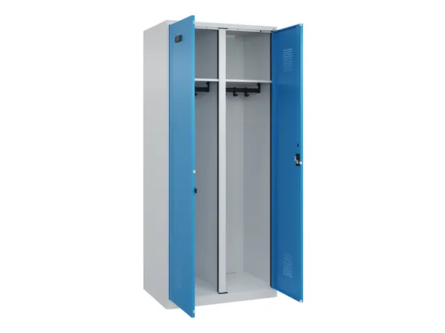 locker voor scheiding van kleding,HxBxD 1850x800x500mm,2vak
