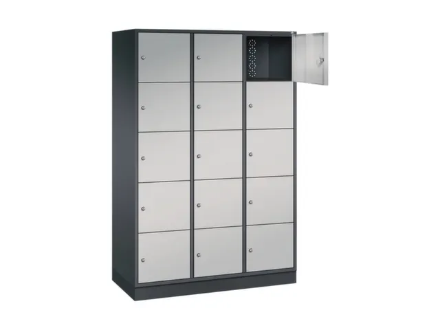 grootvolume-lockersysteem,HxBxD 1950x1220x500mm,3x5vakken,cil.-slot