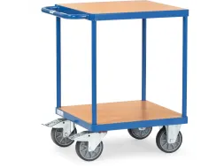 Zware Tafelwagen 2496 500kg 2 Etages 600x600mm Houten Plaat