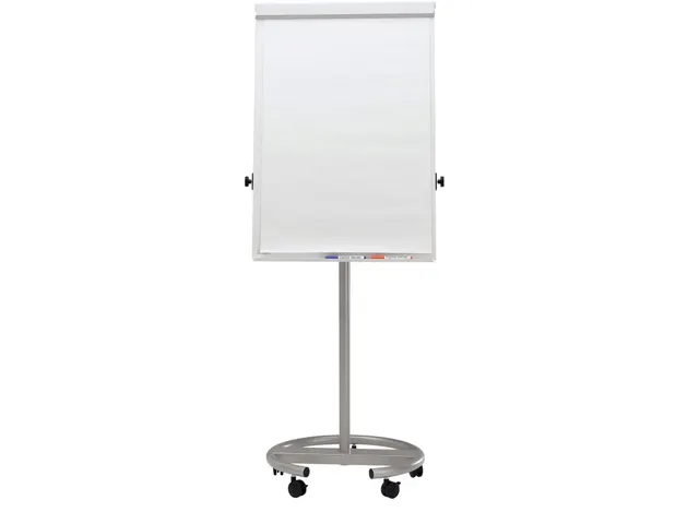 Verrijdbare Flipover MAULoffice Ronde Voet Zilver