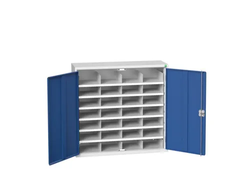 post-/sorteerkast 1000x1050x350mm 4x7vakken RAL7035+RAL5010