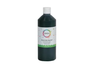 Plakkaatverf Qrea zwart 500ml - 1