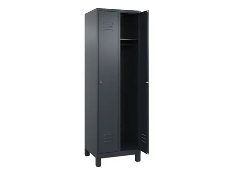 locker,HxBxD 1950x600x500mm,2vak,vak B 300mm,cil.-slot,voeten