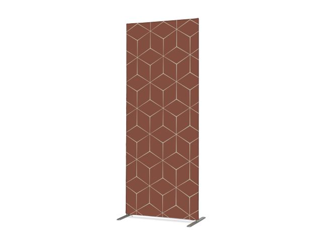 Scheidingswand Textiel Deco 100x200cm Hexagon Rust