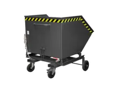 Kiepwagen voor spaanders,HxLxB 1290x1420x1340mm,1m³,draagverm. 300kg