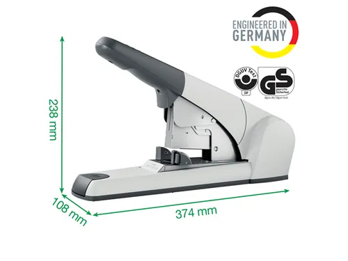 Blokhechter Leitz 5553 Heavy Duty Flat Clinch 120vel zilvergrijs
