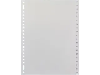 Tabbladen Multo PP A4 23-Gaats 7042020 20-Delig Grijs A-Z - 3
