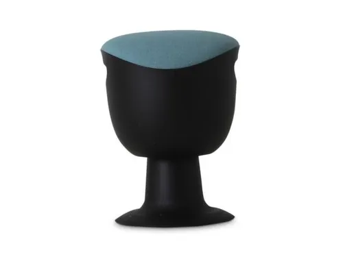 Kruk Kantelbaar Ergonomisch Comfortstoel Turkoois Stof Zwart Kunststof