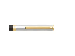 Balpen SHEAFFER Sagaris E9475 Glossy black chrome cap gold trims - 4