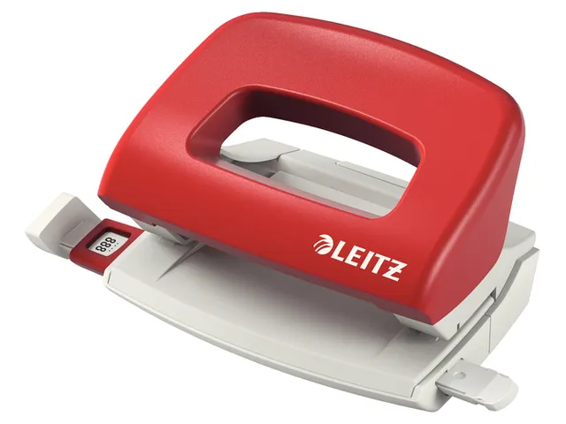 Mobiele Perforator Leitz NeXXt 5058 2-gaats 10vel rood
