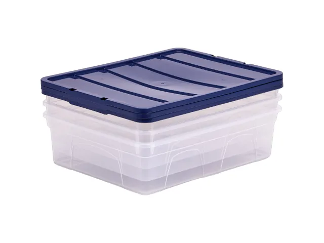 Opbergbox 12 Liter Transparant Blauw