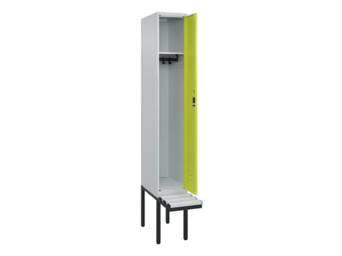 locker met bank,HxBxD 2120x300x815mm,1vak,vak B 300mm,cil.-slot