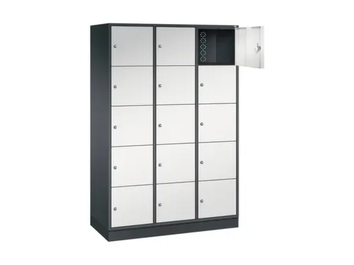 grootvolume-lockersysteem,RAL 7021/RAL 7035,HxBxD 1950x1220x500mm