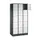 lockerkast,RAL 7021/RAL 7035,HxBxD 1950x920x500mm,3x5vakken,cil.-slot