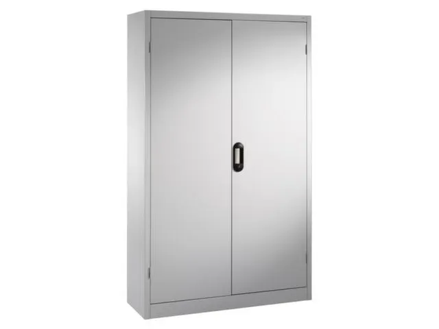 Draaideurkast 1950x1200x400mm 4 Legborden Draagvermogen 110kg Ral7035