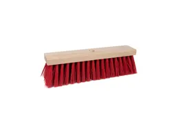 Straatbezem pvc 40x9cm Rood