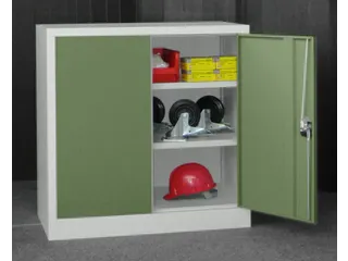 grootvolumekast met openslaande deuren,RAL7035,front RAL6011 - 2