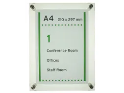 Menoor Deurbord Premium Glasslook A4 Plexiglas