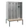 locker met bank,HxBxD 1950x1200x815mm,4vak,vak B 300mm,draaigrendel