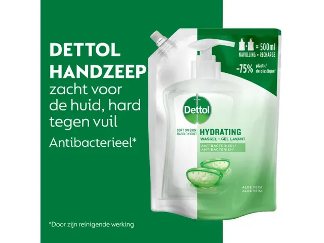 Dettol Handzeep Hydrating Aloe Vera navulling 500ml