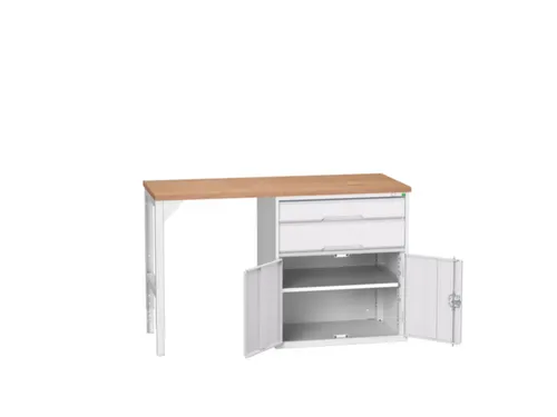 werkbank,HxBxD 930x1500x600mm,multiplexblad,2voeten/1container
