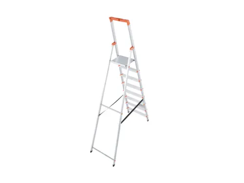 Lichte Burotrap Aluminium 8 Treden Platform 25x25cm H 1,7 m