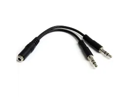 3,5mm 4-pins naar 2x 3-pins 3,5mm Headset Verloopkabel F/M