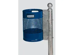 Afvalbak 30 liter H x Ø 460x330mm draadgaaswand staal blauw