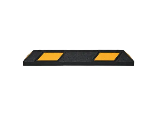 parkeerplaatsbegrenzing,B 900mm,recyclebaar rubber,zwart/geel