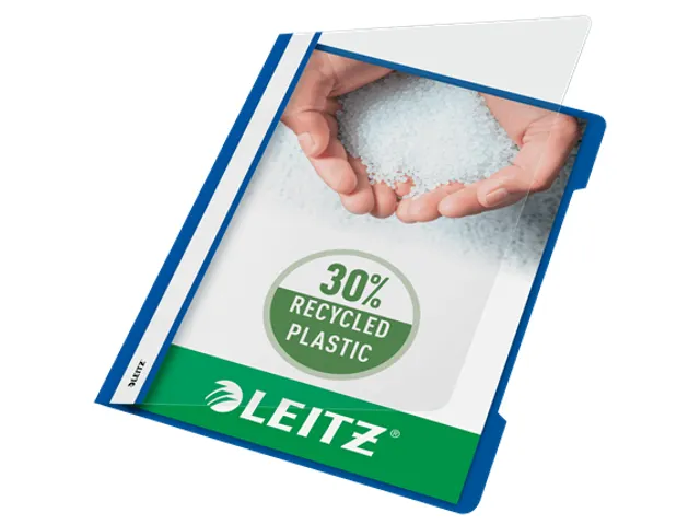 Snelhechter Leitz 4191 standaard A4 blauw 30% gerecycled plastic