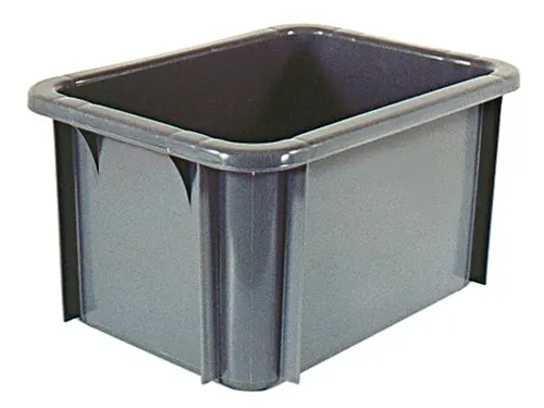 Stapelbak Pe Hxlxb 215X400X300Mm Inhoud 18L Grijs