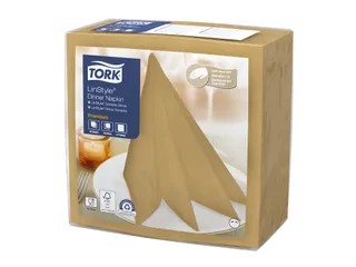 Linstyle Dinnerservet 478874 39x39cm 1-laags 1/4 vouw biscuit 700 Stuk - 2