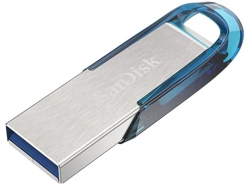 Sandisk Ultra Flair USB Stick 64GB Zilver Blauw