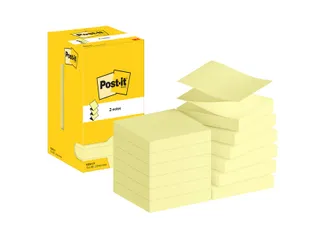 Memoblok Post-it Z-Note R330 76x76mm canary yellow 12 stuks - 2