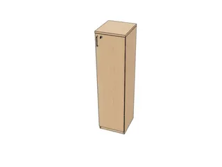 kantoorkast,HxBxD 1545x400x445mm,NE-esdoorn - 1