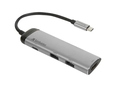 Verbatim USB 3.2 Gen 1 multiport hub, USB-C > 2x USB-A + USB-C + HDMI