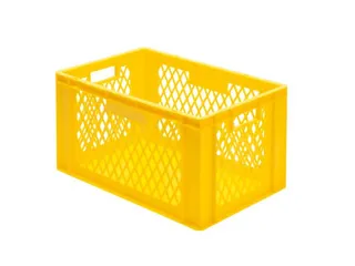 Euronorm-Stapelbak 61l H X L X B 320x600x400mm Geel - 1