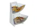 Dispenser rack 2-etages rvs