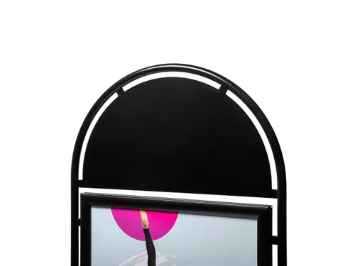 City Sign Elegant Staal 50x70 cm zwart