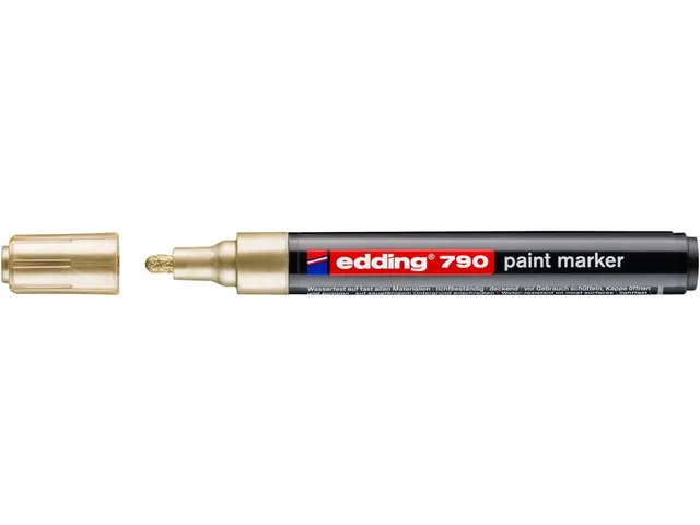 Paintmarker edding 790 op alcoholbasis 2-3mm goud