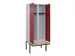 locker voor scheiding van kleding,HxBxD 2120x800x815mm,2vak